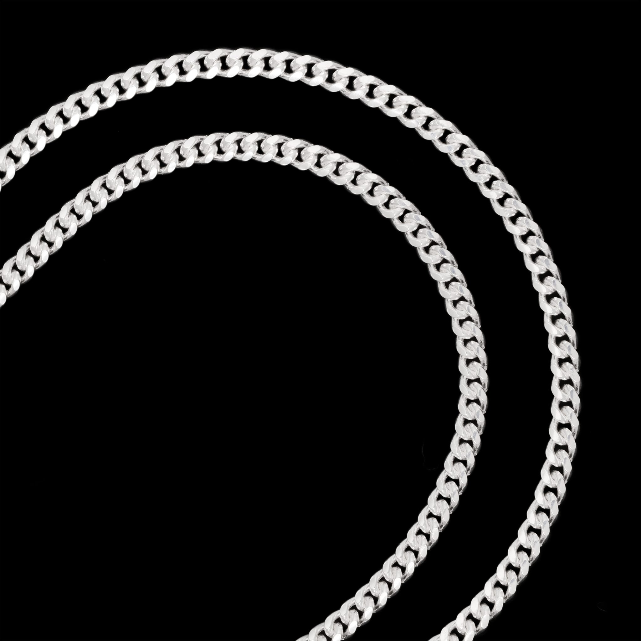 Set Cuban Link 4mm (Plata)