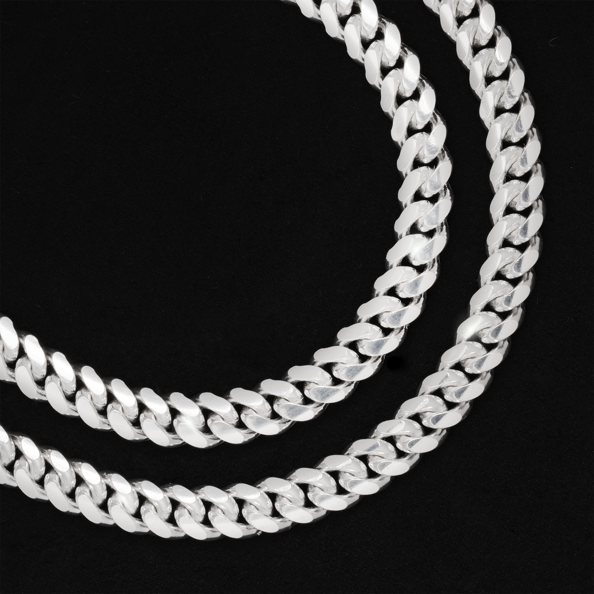 Set Cuban Link 8mm (Plata)