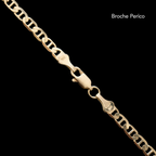 Hammered Anchor 4mm (Solid Gold) Chain