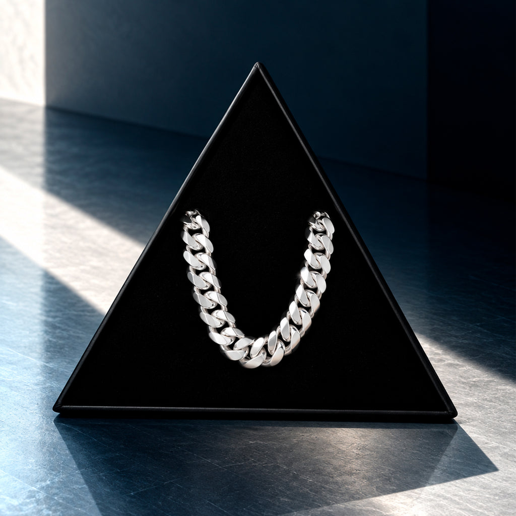 Cuban Link Chain 10mm Silver