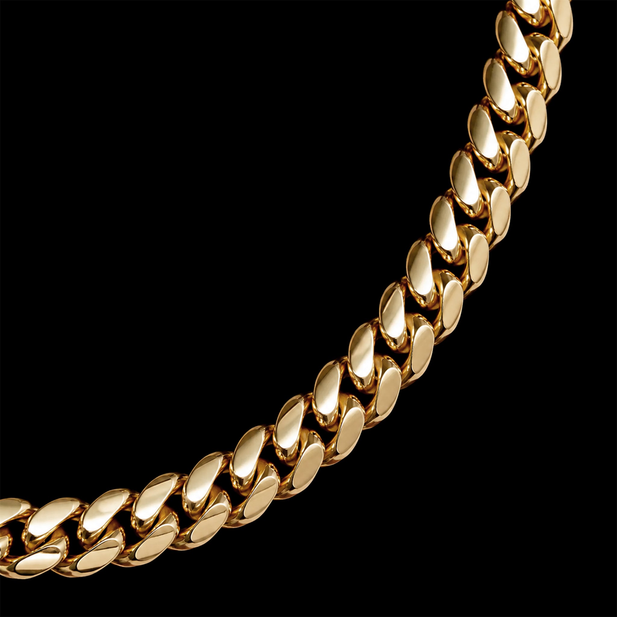Solid Gold 6mm Cuban Link Chain