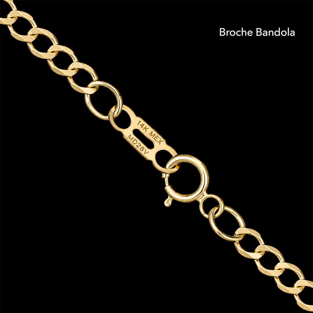 2mm Solid Gold Curb Chain