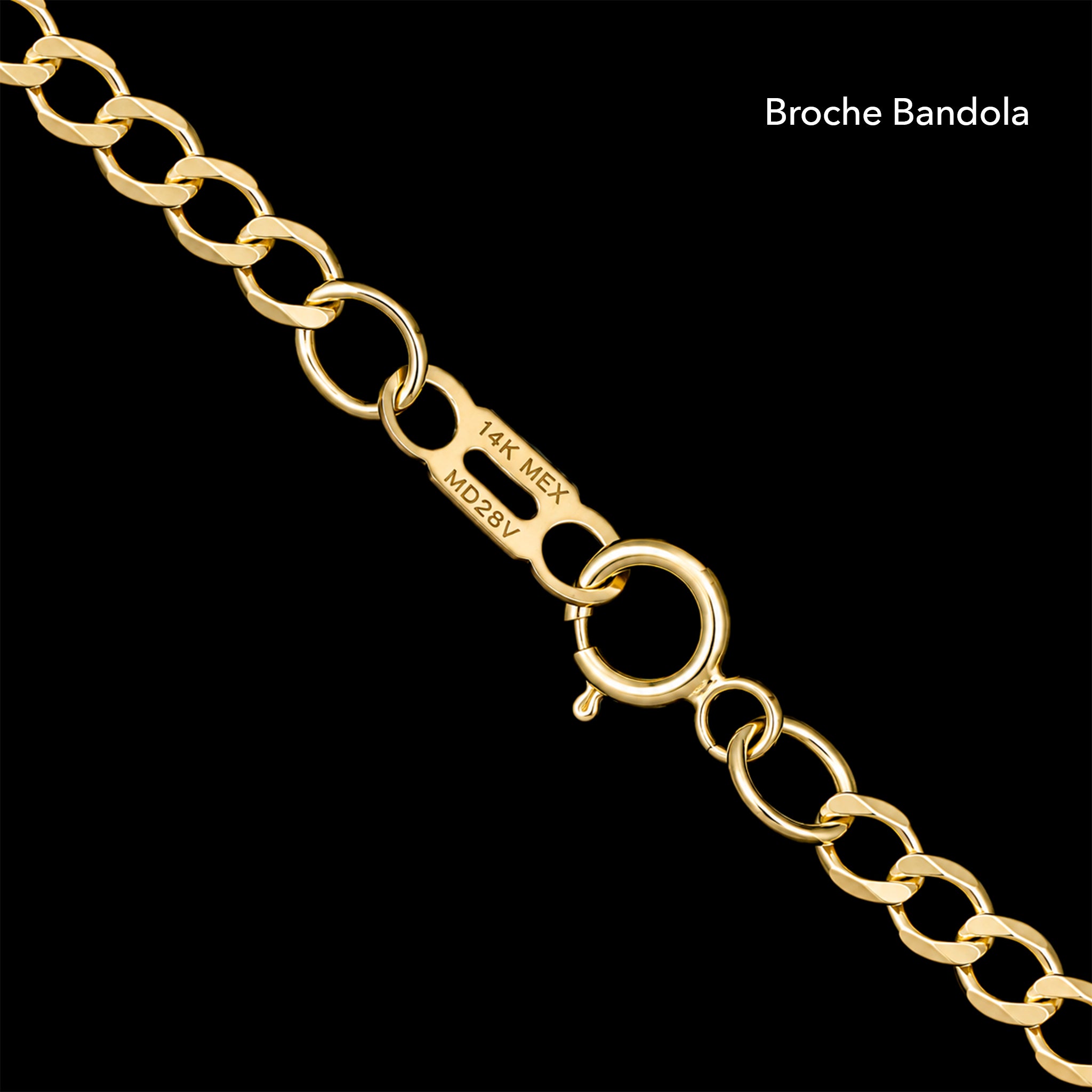 2mm Solid Gold Curb Chain