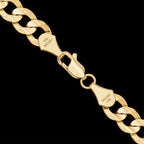 8mm Solid Gold Curb Chain
