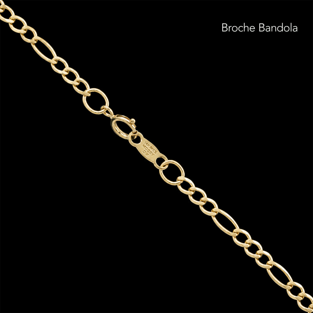 Figaro 3X1 2.5mm (Solid Gold) Chain