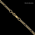 Figaro 3X1 2.5mm (Solid Gold) Chain