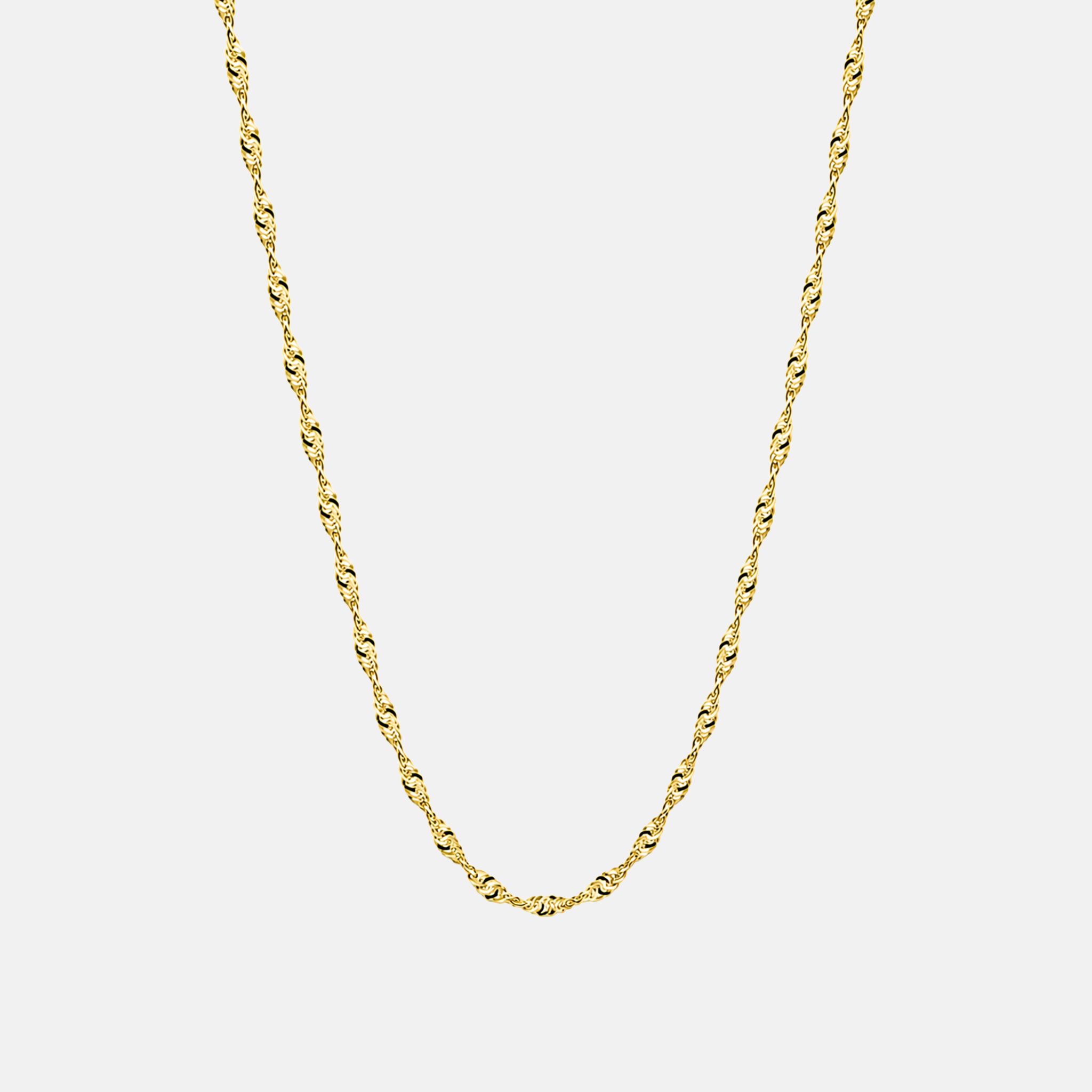Figaro 3X1 2.5mm (Solid Gold) Chain