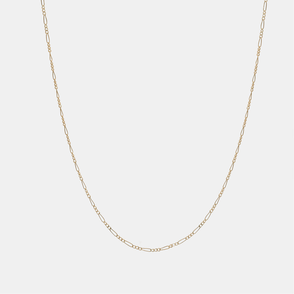 Figaro 3X1 2.5mm (Solid Gold) Chain