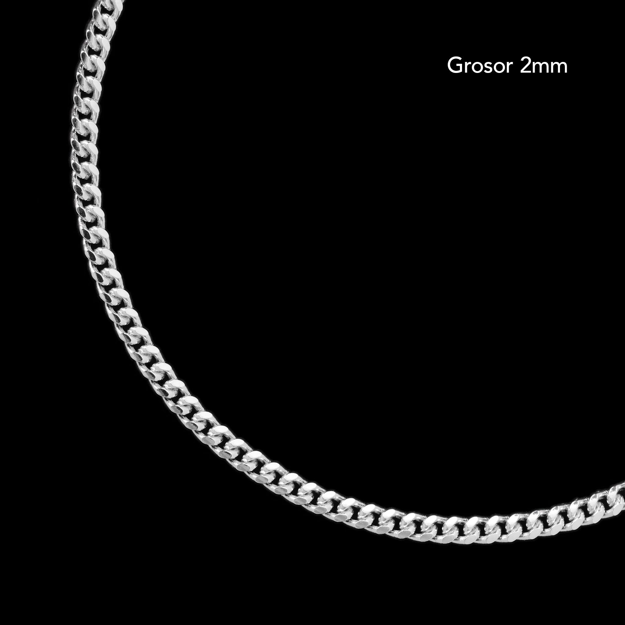 Tulum 2mm (Rhodium) Necklace