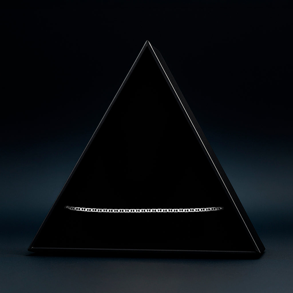 Hammered Anchor 2mm (Silver) Bracelet