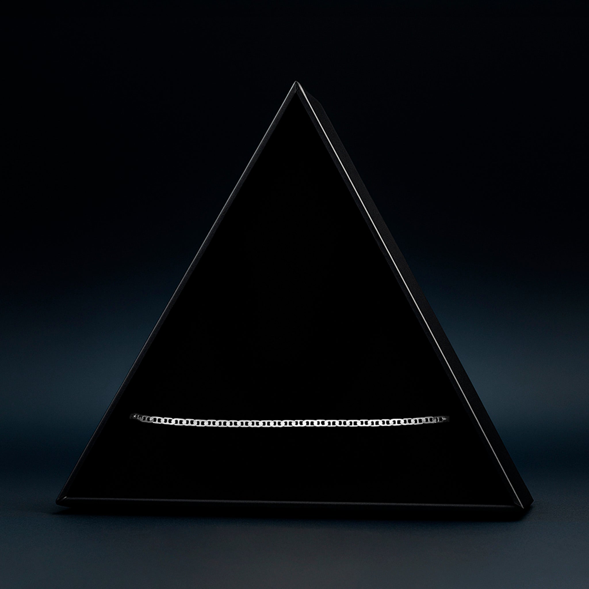 Hammered Anchor 2mm (Silver) Bracelet