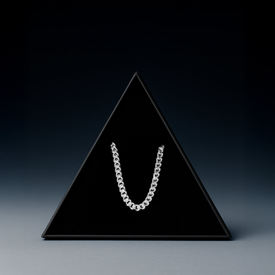 4mm Cane (Silver) Chain