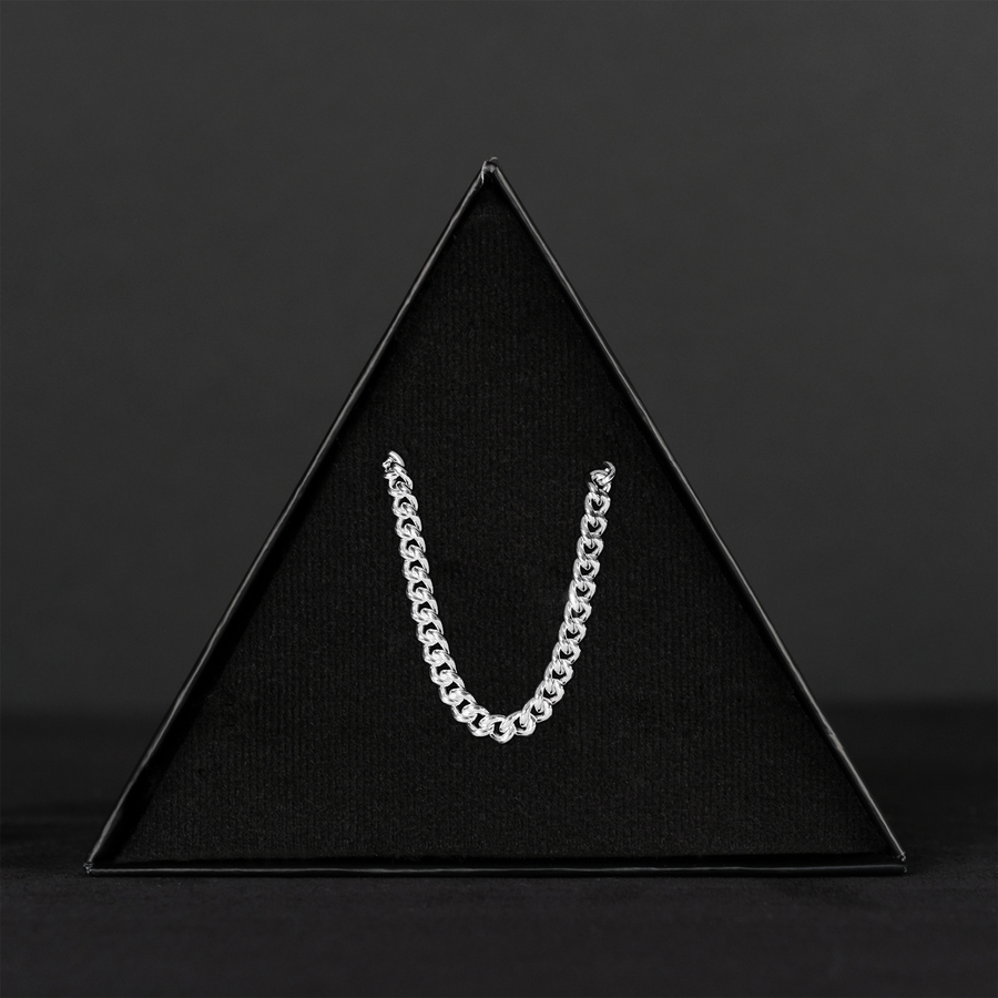 4mm Cane (Silver) Chain
