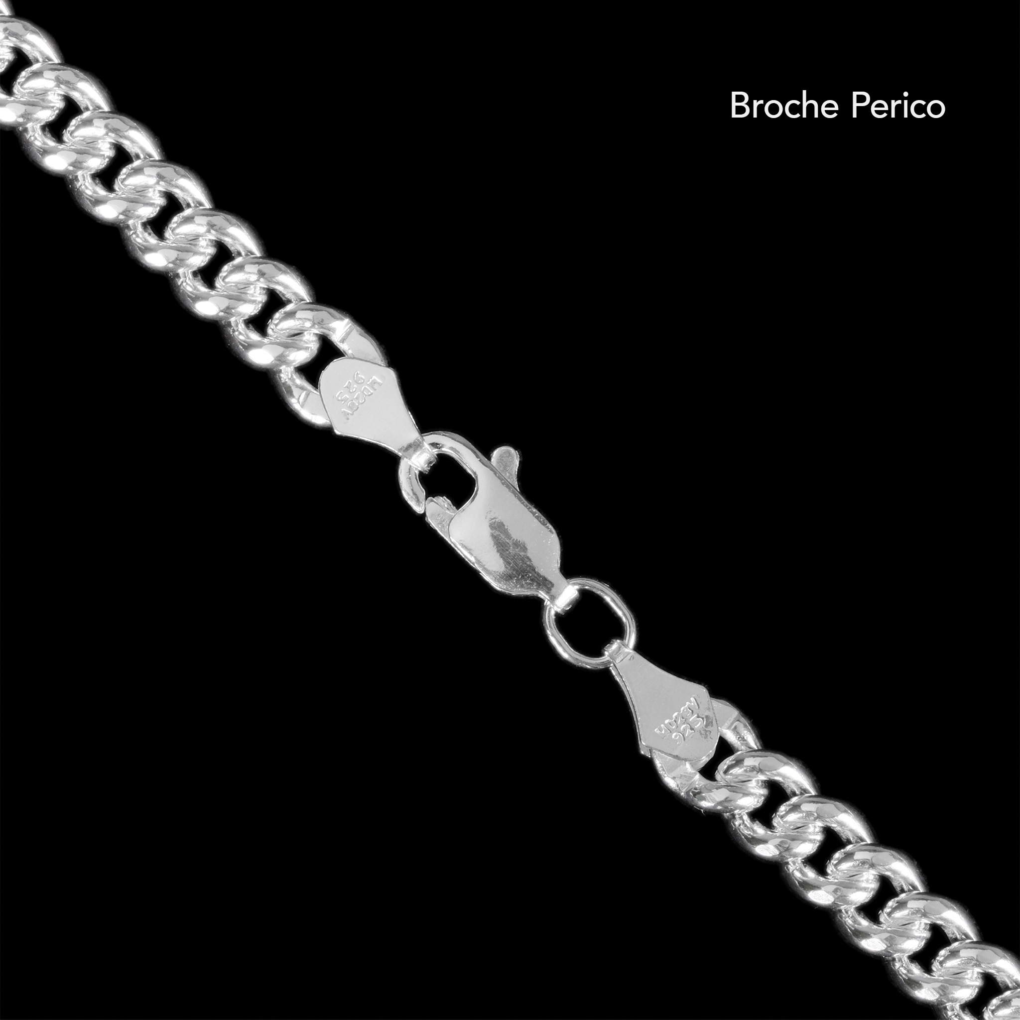 4mm Cane (Silver) Chain