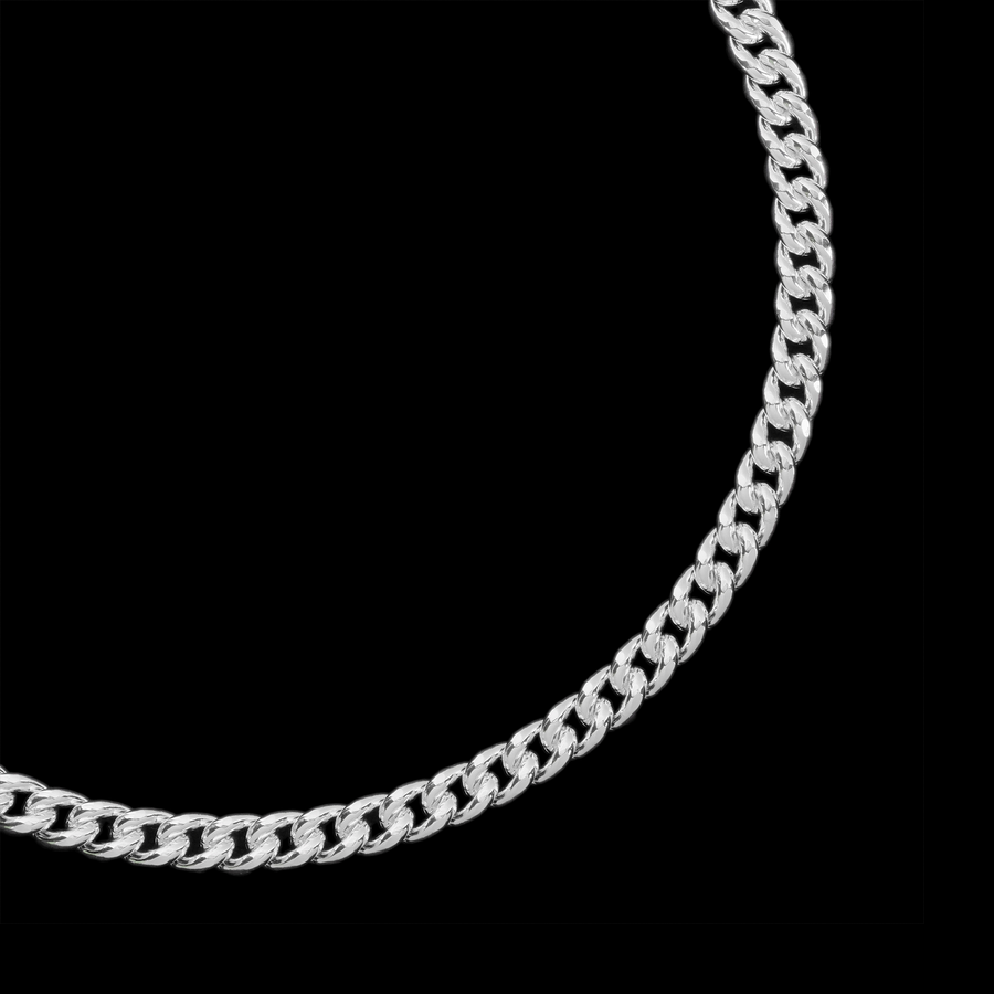 4mm Cane (Silver) Chain