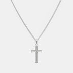 Bold Silver Cross Necklace