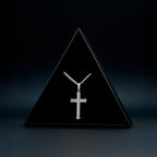 Bold Silver Cross Necklace