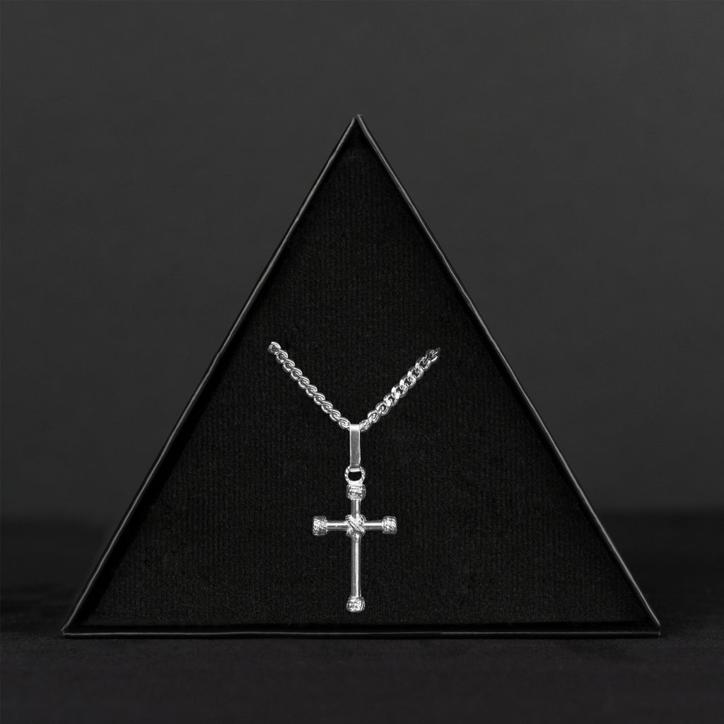 Rope Cross (Silver) Necklace