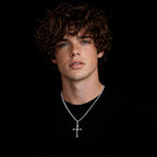 Rope Cross (Silver) Necklace