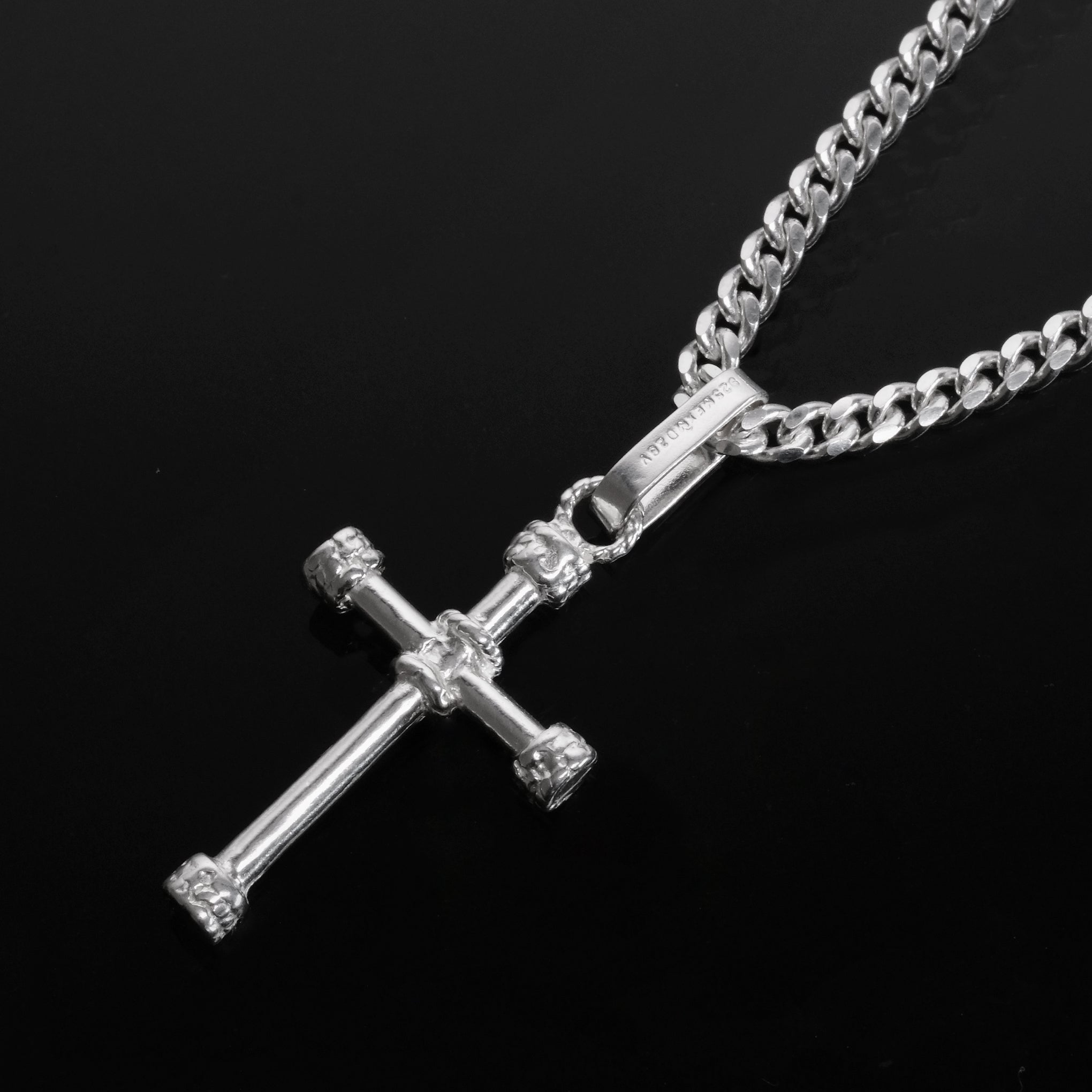 Rope Cross (Silver) Necklace