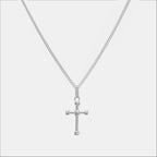 Rope Cross (Silver) Necklace