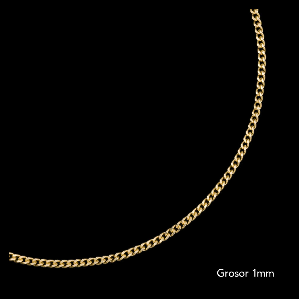 Golden Cross (Solid Gold) Necklace