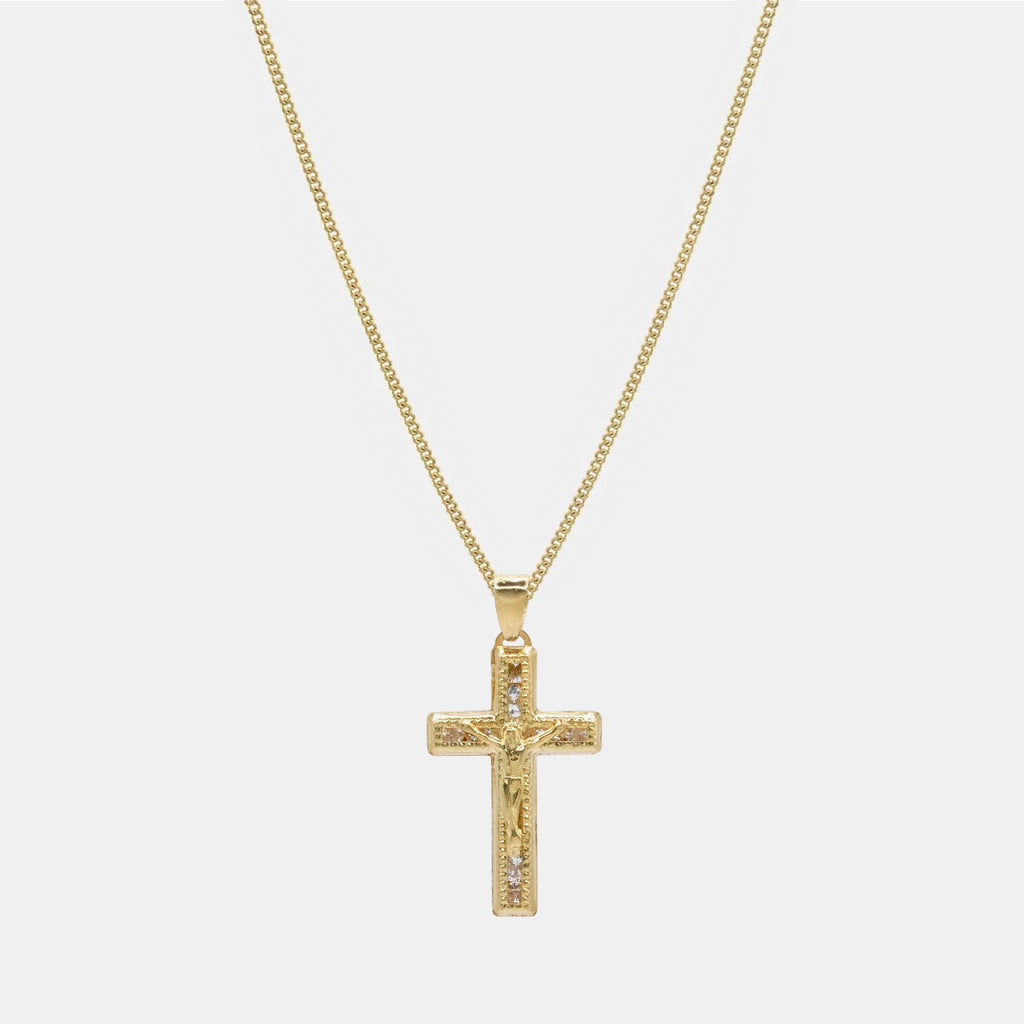 Golden Cross (Solid Gold) Necklace