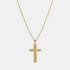 Golden Cross (Solid Gold) Necklace
