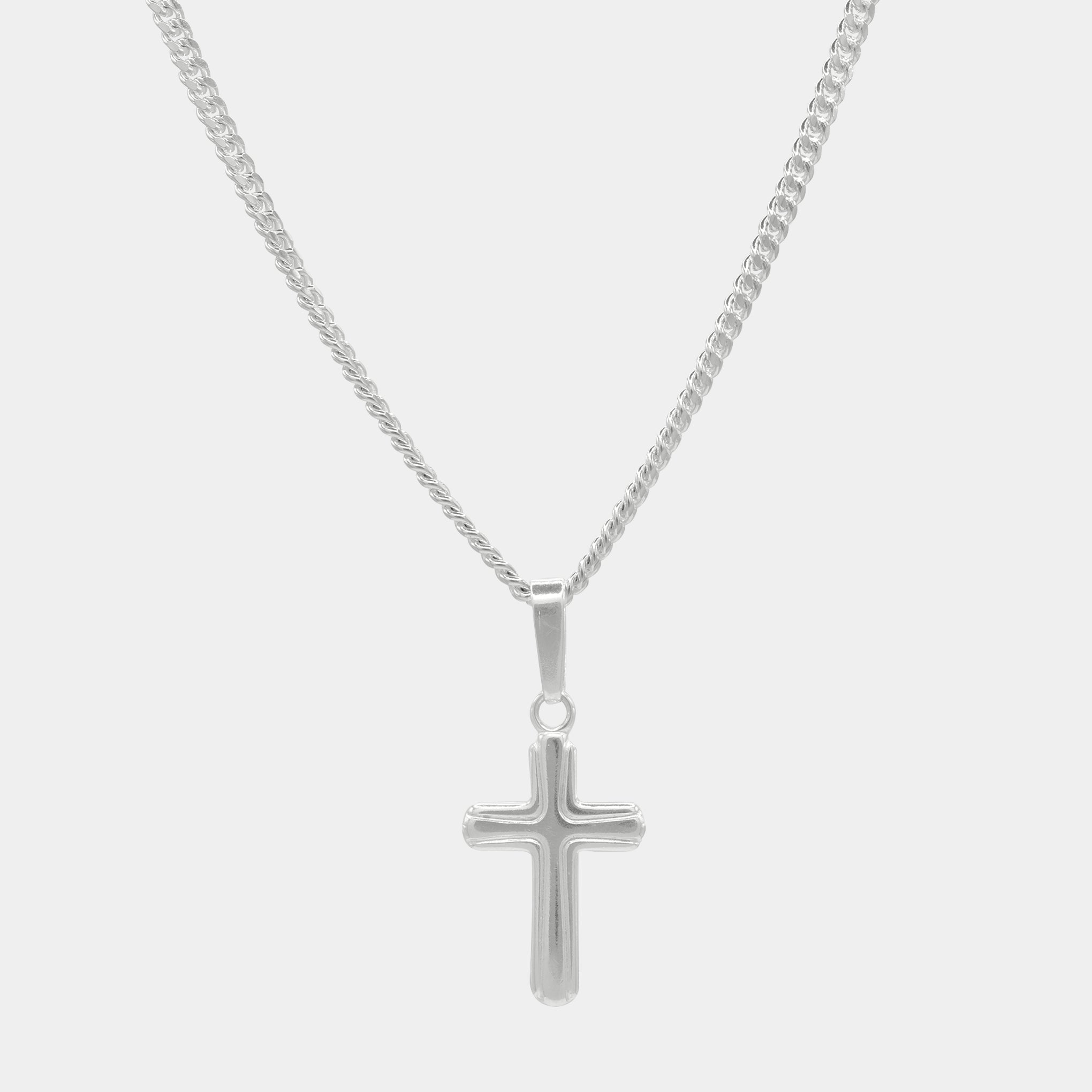 Latin Cross (Silver) Necklace