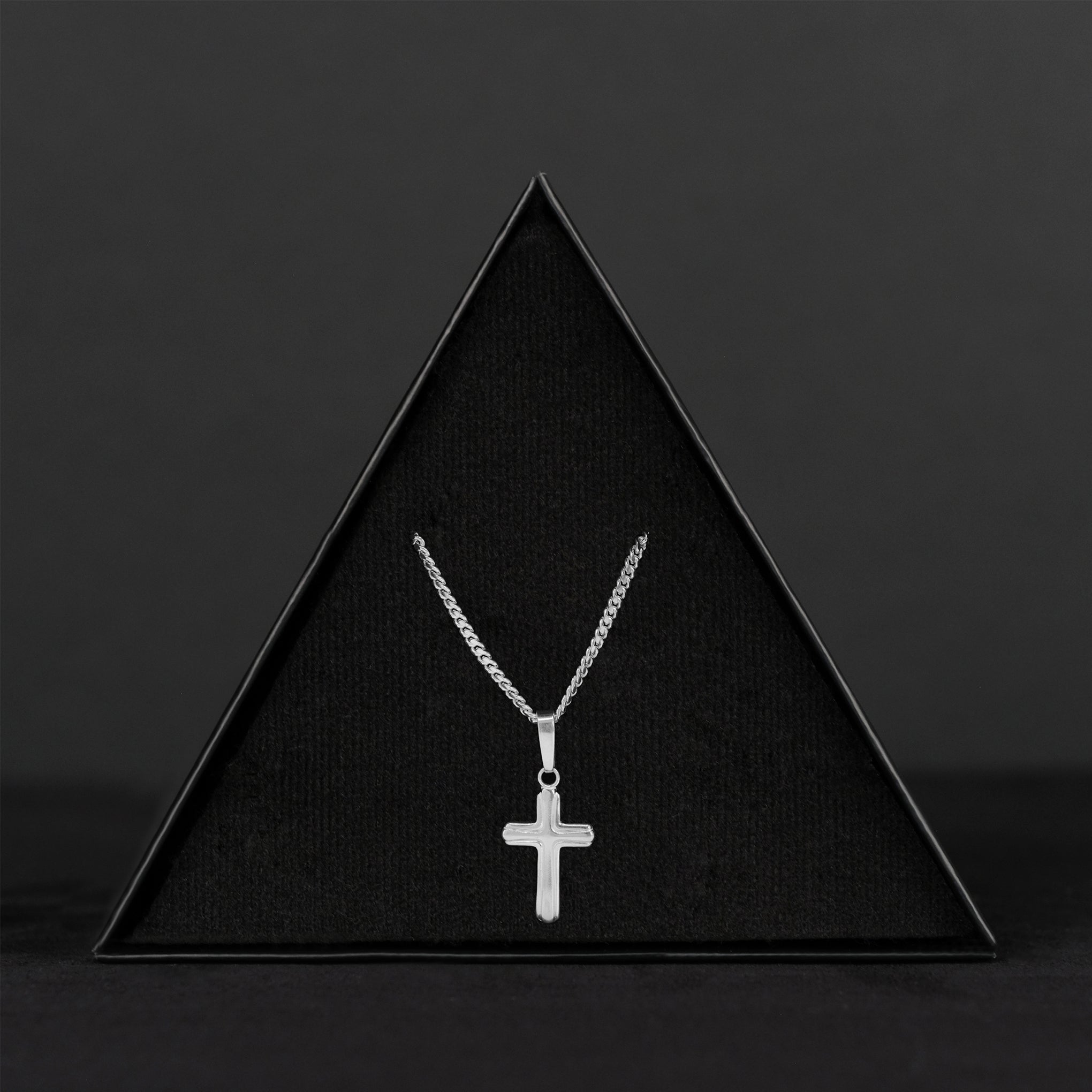 Latin Cross (Silver) Necklace