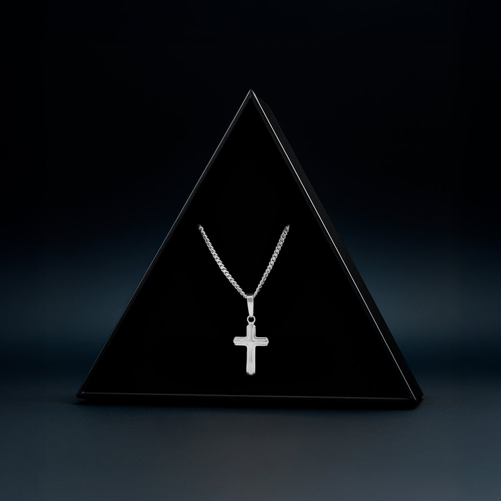 Latin Cross (Silver) Necklace