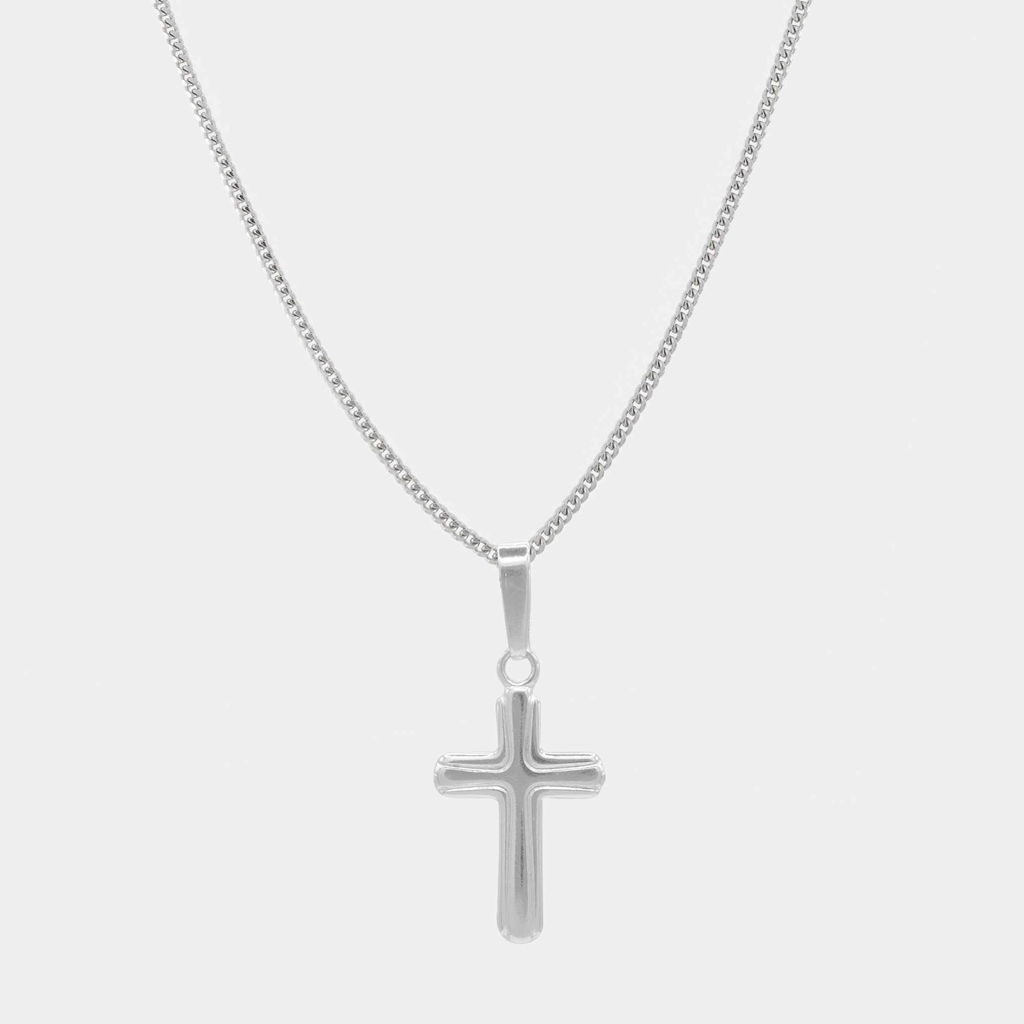 Latin Cross (Silver) Necklace