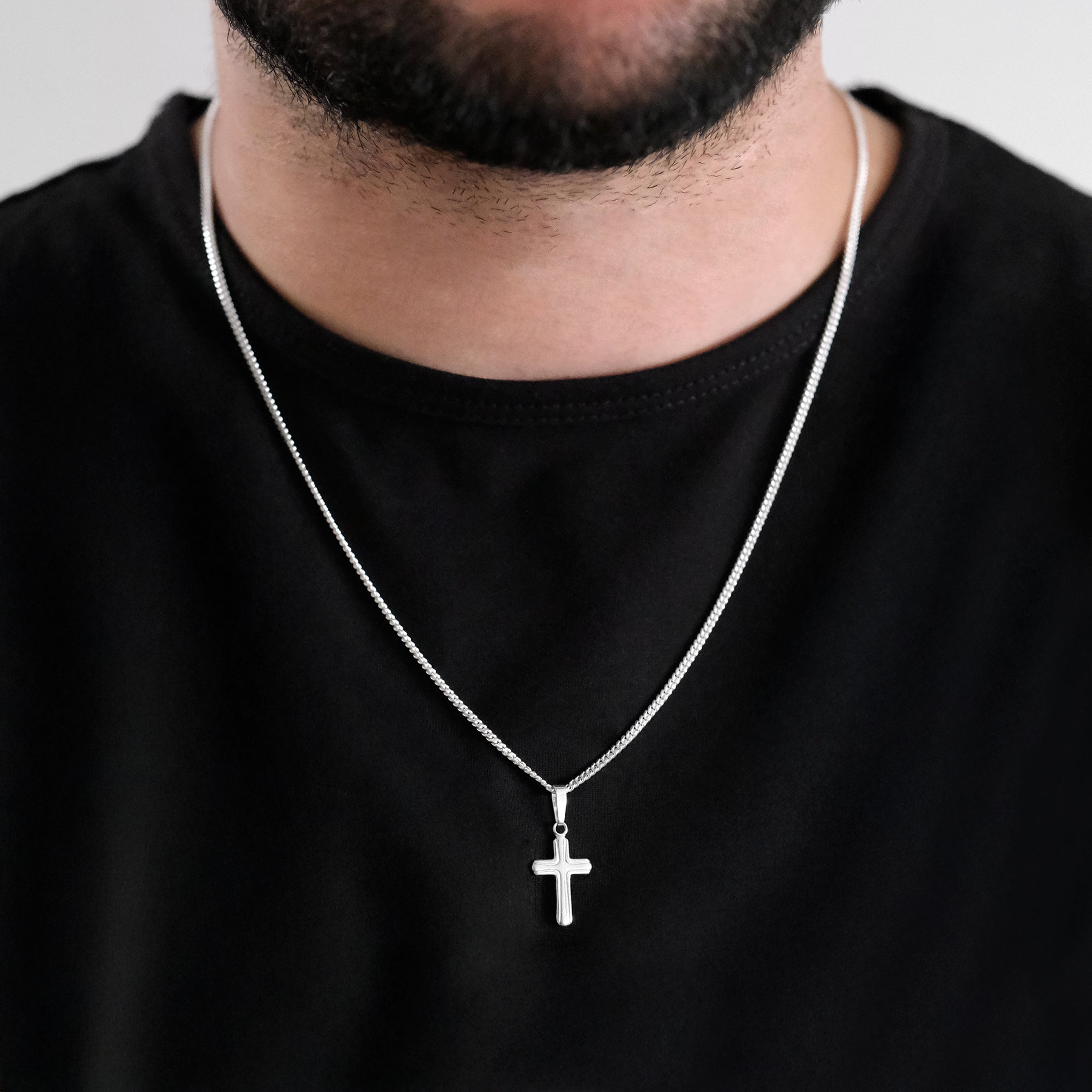 Latin Cross (Silver) Necklace
