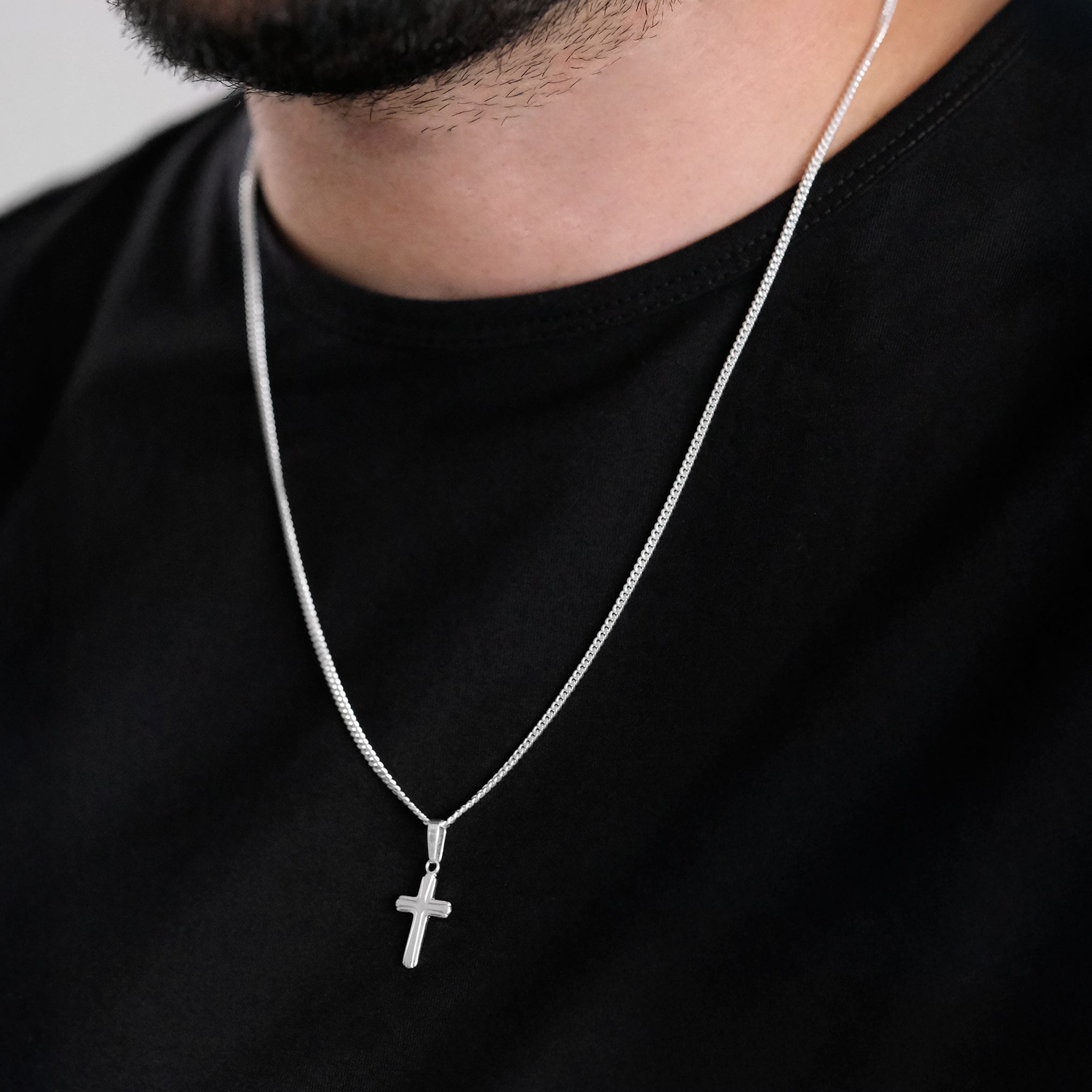 Latin Cross (Silver) Necklace