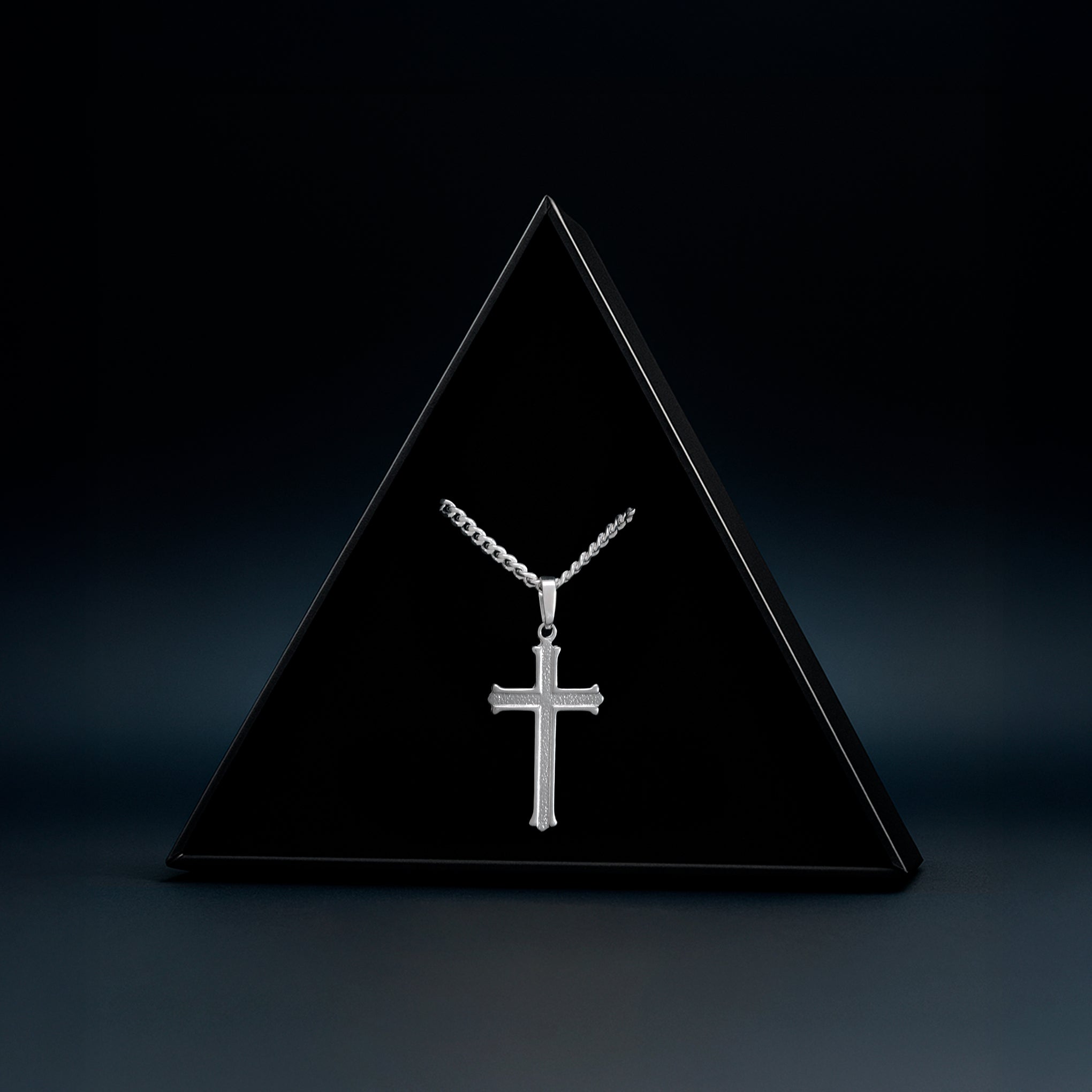 Bold Cross (Silver) Necklace 