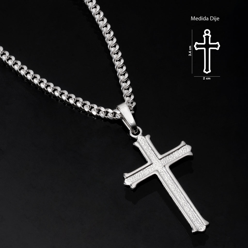 Bold Cross (Silver) Necklace 