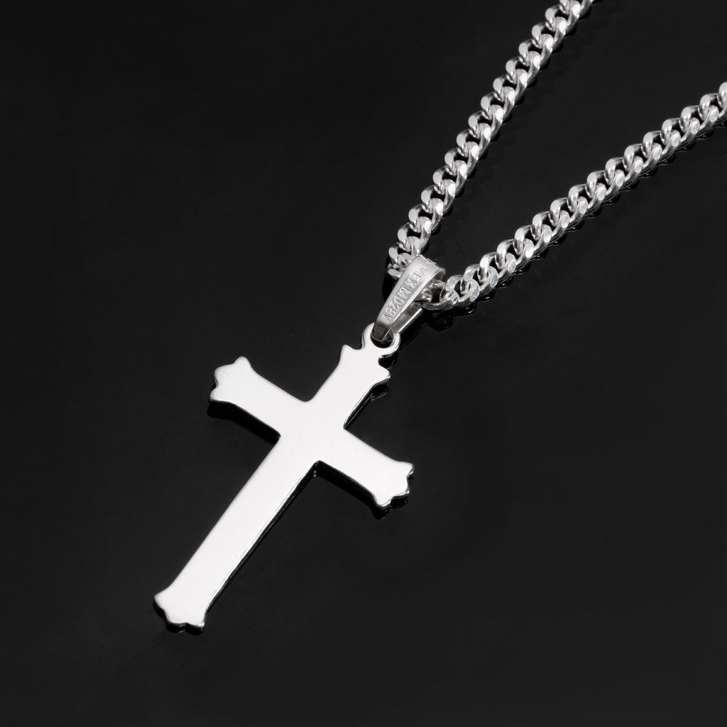 Bold Cross (Silver) Necklace 