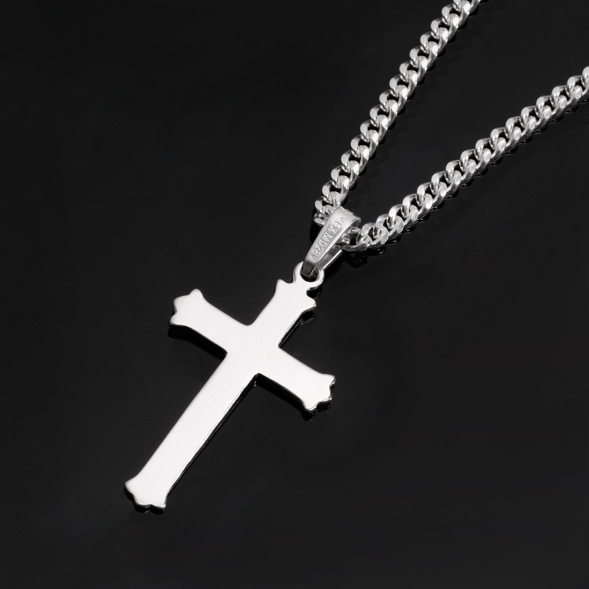 Bold Cross (Silver) Necklace 