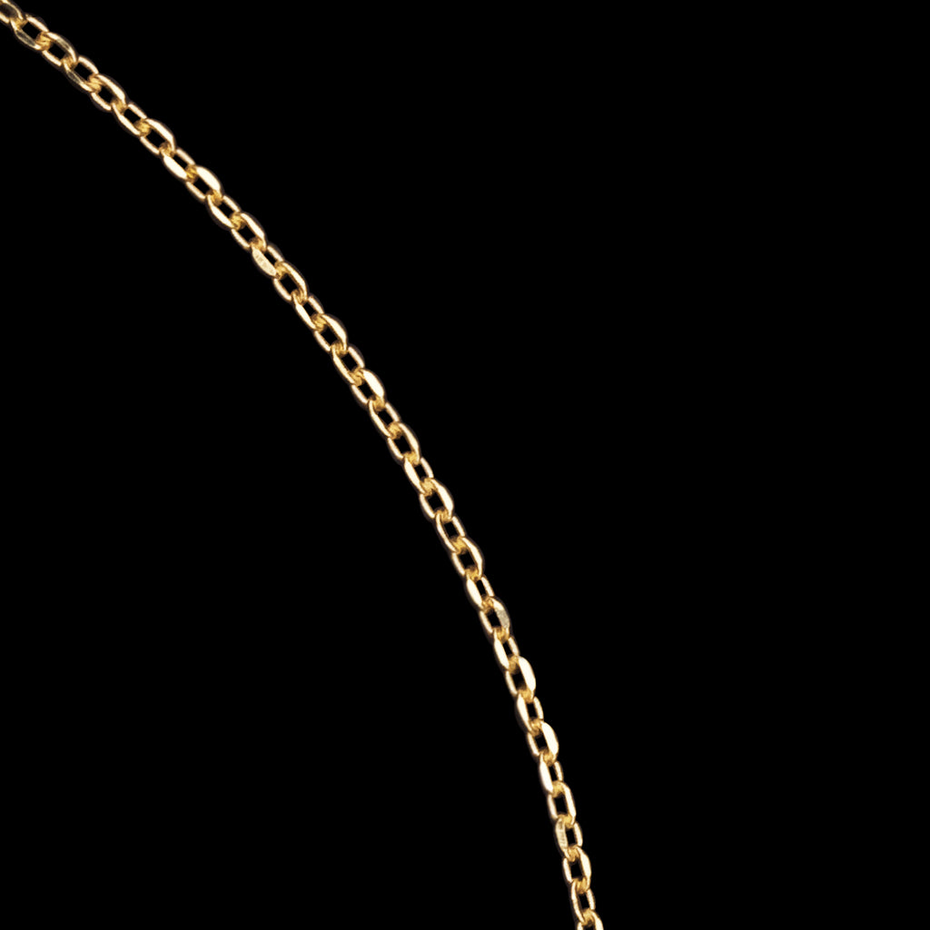 Crystal Cross (Solid Gold) Necklace