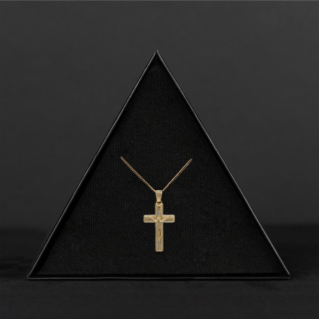 Golden Cross (Solid Gold) Necklace