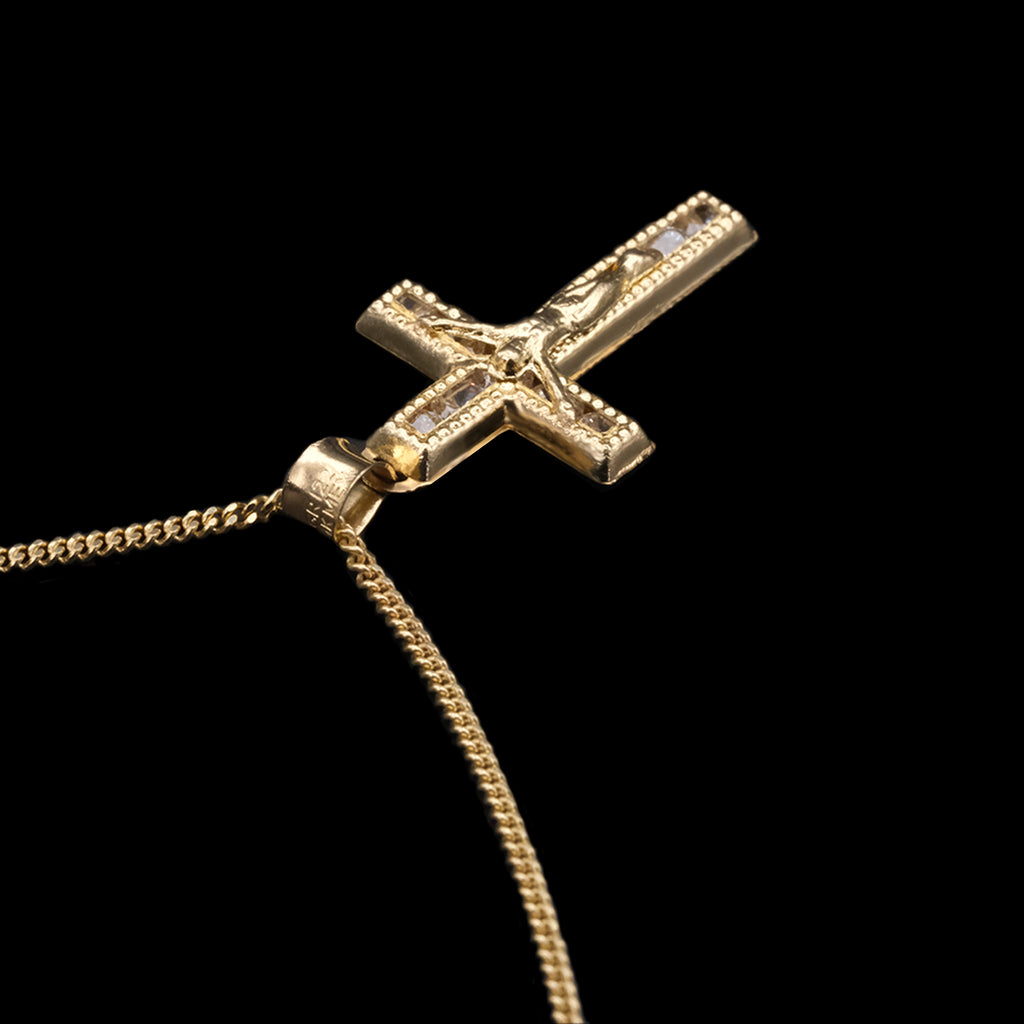Golden Cross (Solid Gold) Necklace