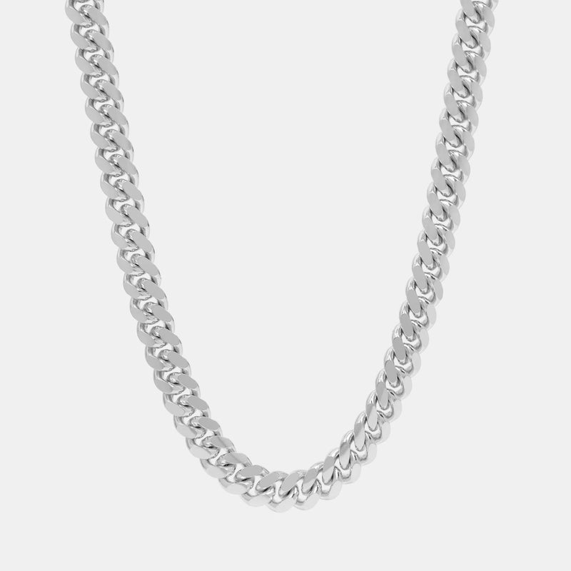 Cuban Link Chain 10mm Silver