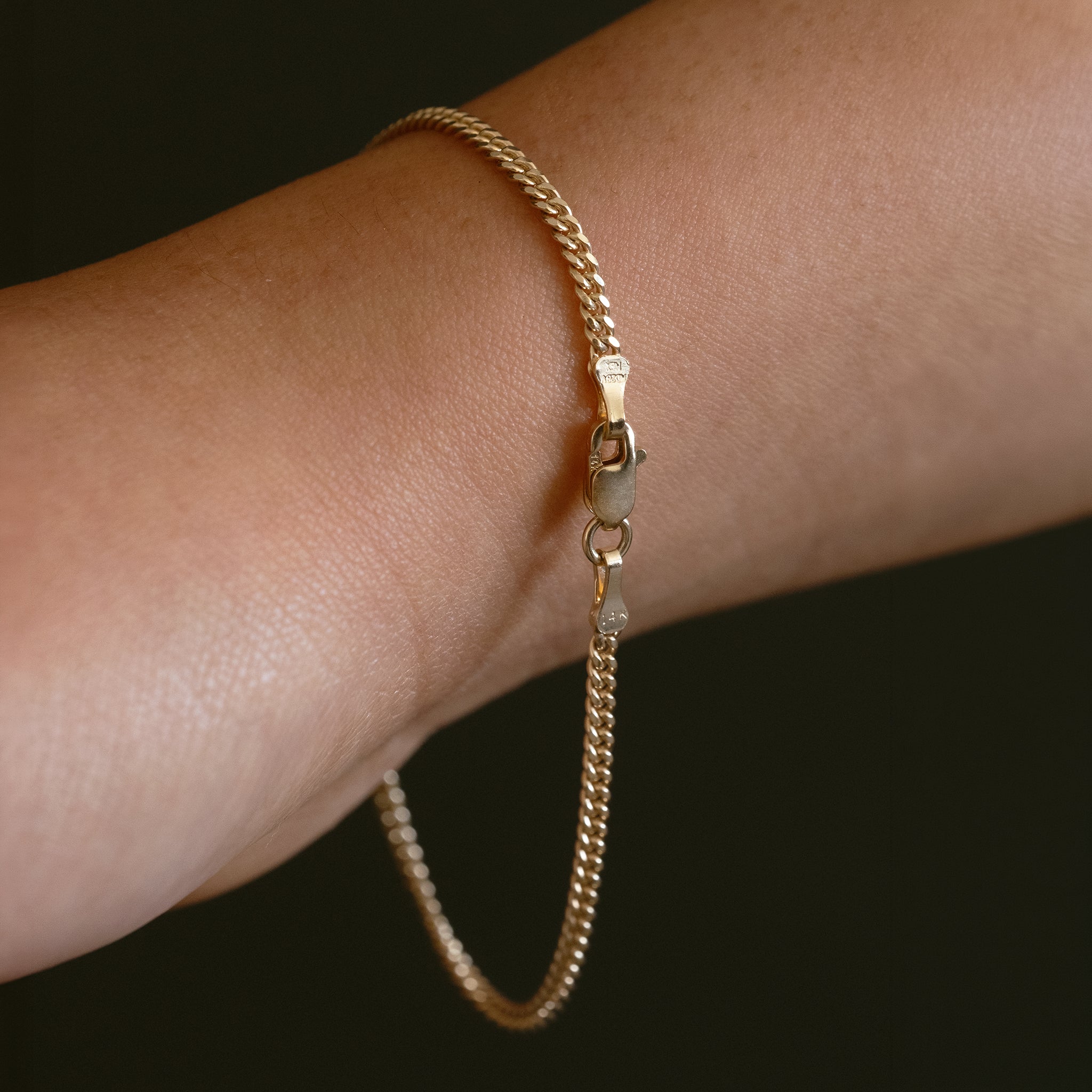Cuban Link 2mm 14K (Solid Gold) Chain