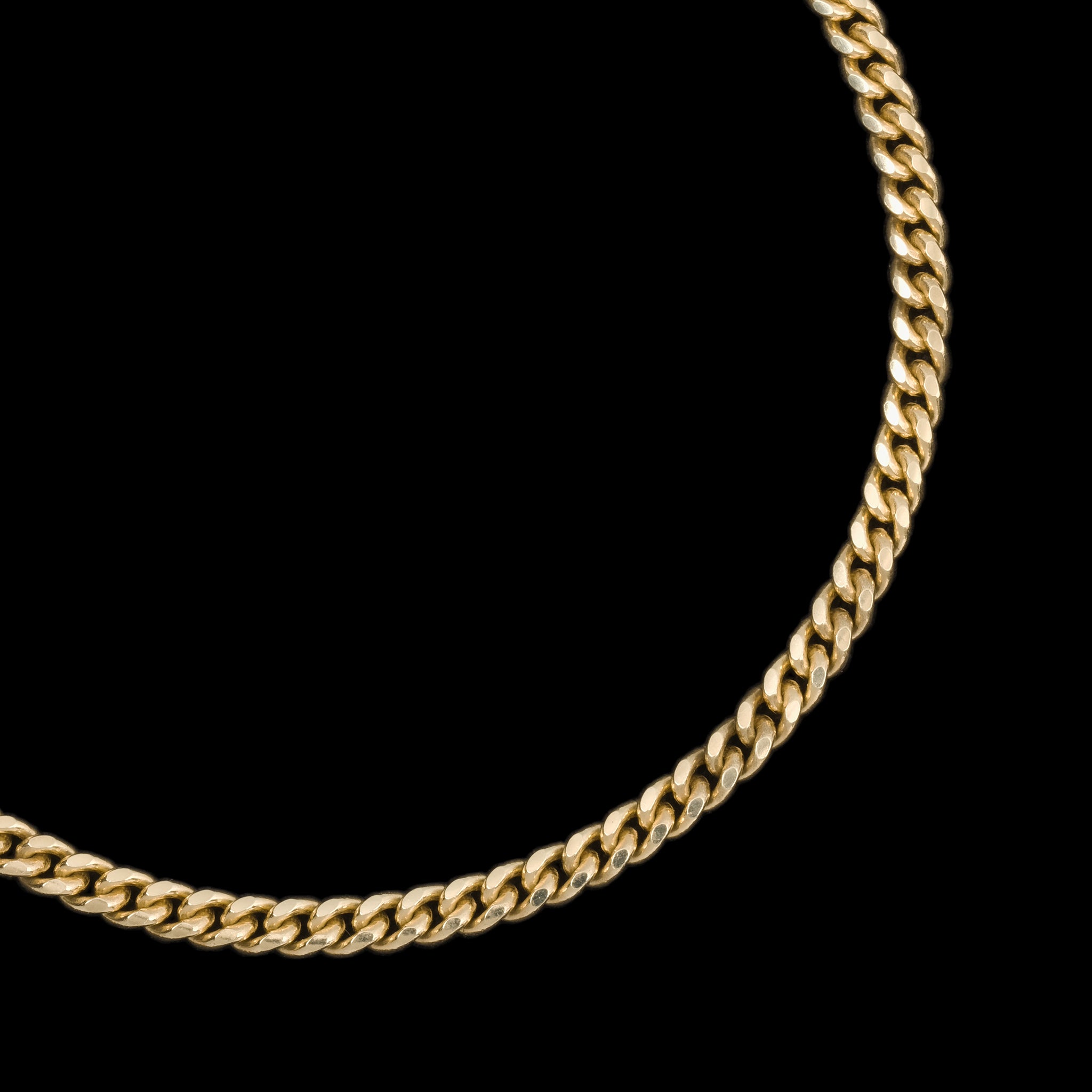 Cuban Link 3mm (Solid Gold) Bracelet