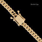 Cuban Link 4mm Box Clasp (Solid Gold) Chain