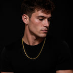 Cuban Link 4mm Box Clasp (Solid Gold) Chain