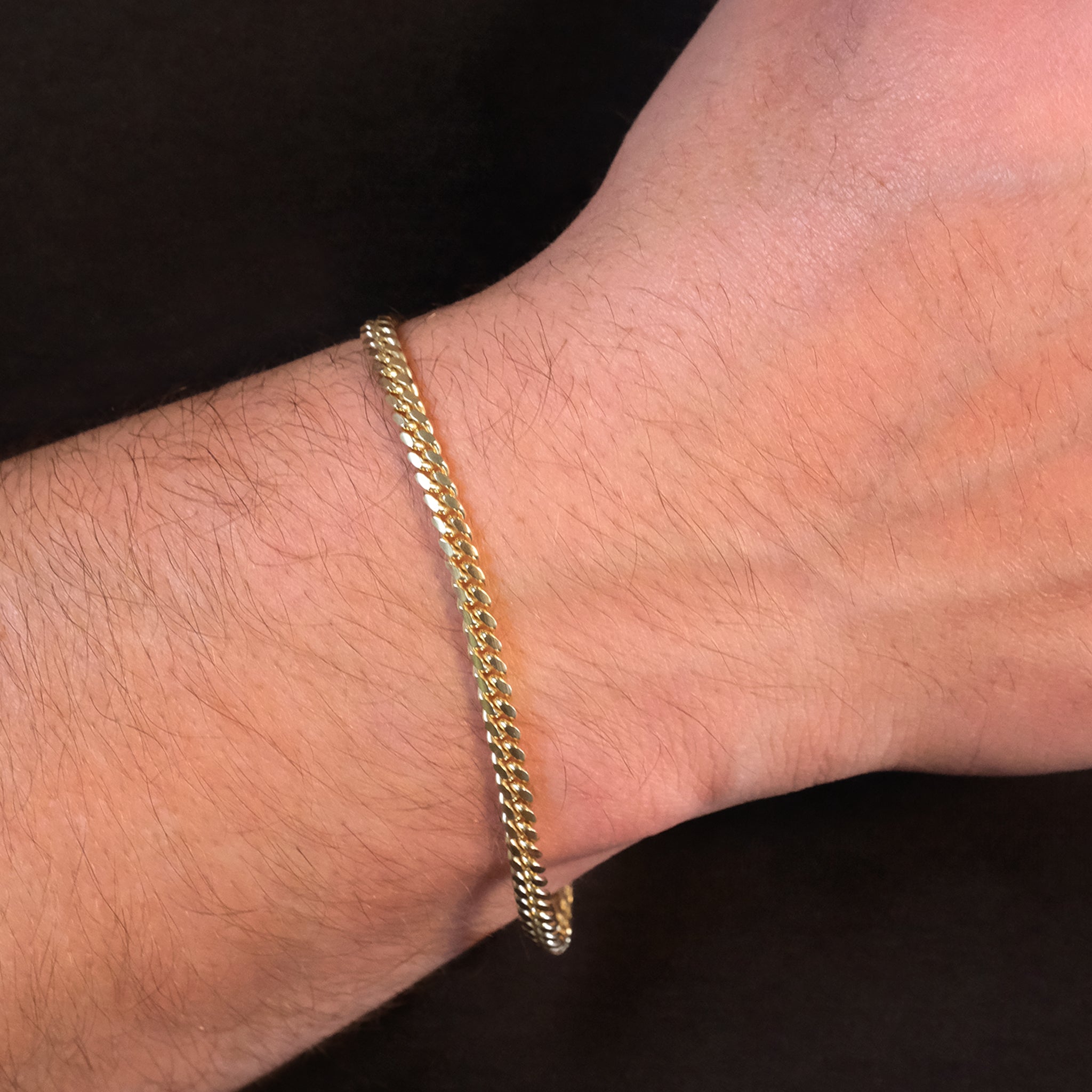Cuban Link 4mm (Solid Gold) Bracelet