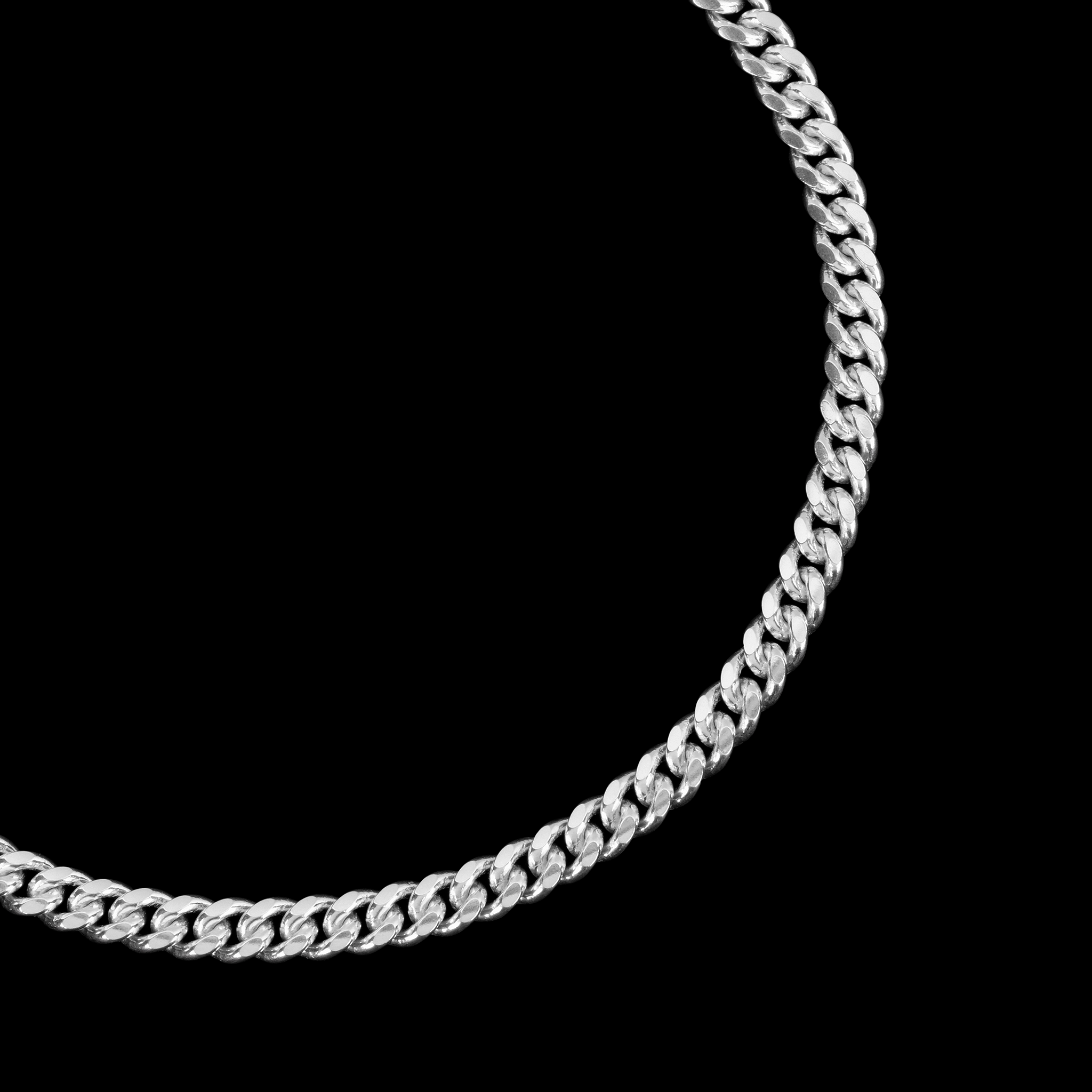 Cuban Link 4mm (Silver) Bracelet
