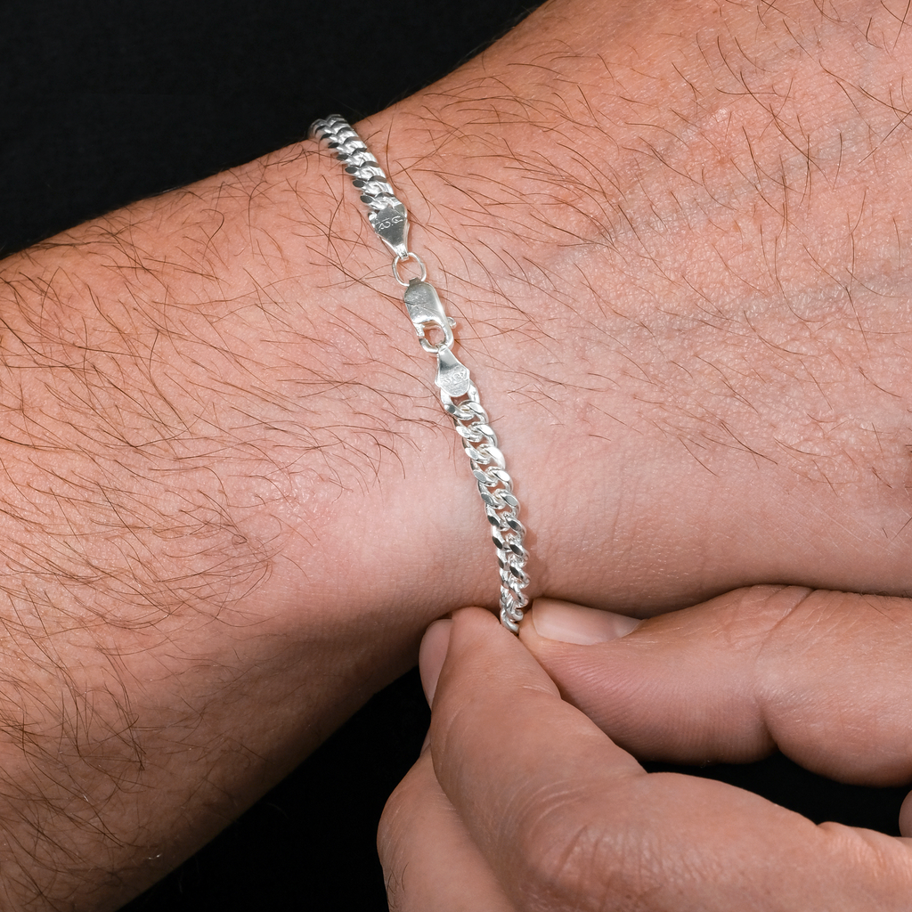 Cuban Link 4mm (Silver) Bracelet