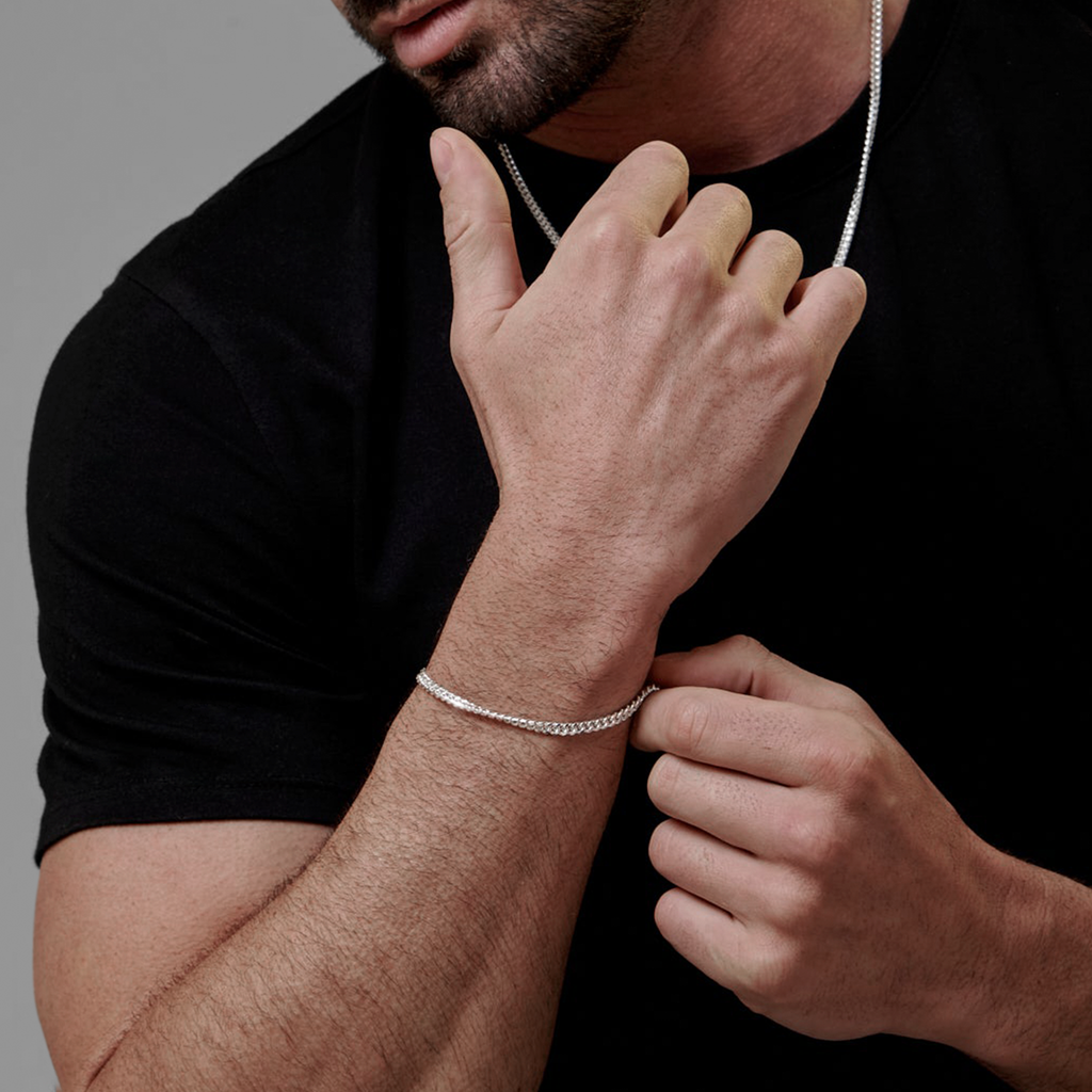 Cuban Link 4mm (Silver) Bracelet